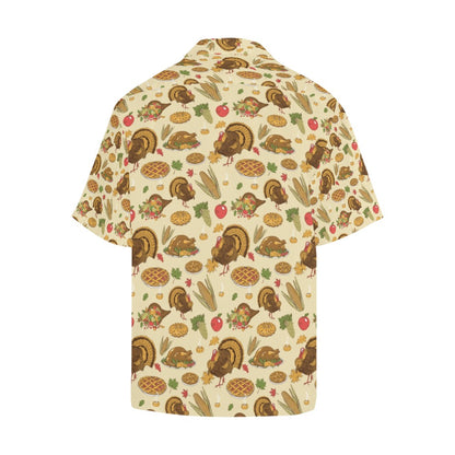 Thanksgiving Print Design LKS302 Men's Hawaiian Shirt