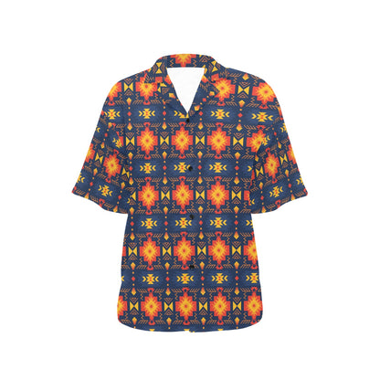 Southwest Pattern Print Design LKS307 Women's Hawaiian Shirt