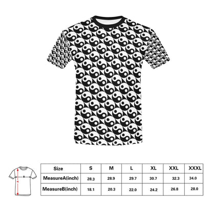 Yin Yang Print Design LKS304 Men's All Over Print T-shirt