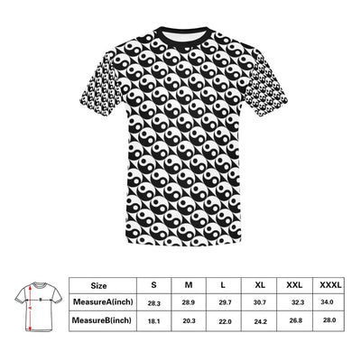 Yin Yang Print Design LKS304 Men's All Over Print T-shirt