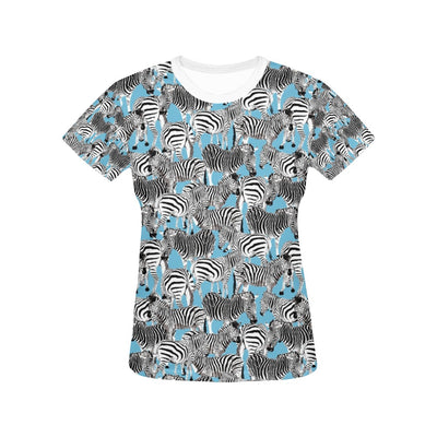 Zebra Print Design LKS305 Women's  T-shirt