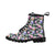 Lotus Flower Print Design Women's Boots