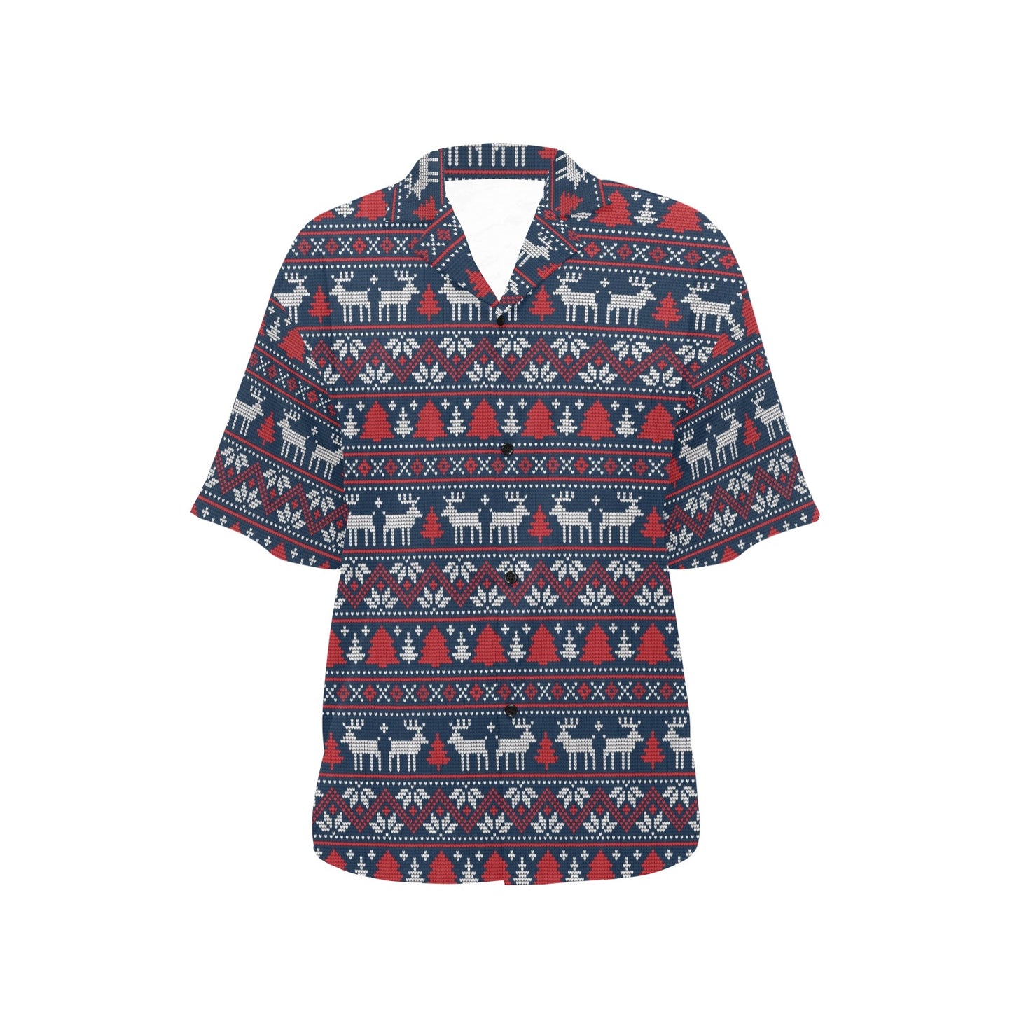 Reindeer Print Design LKS405 Women's Hawaiian Shirt