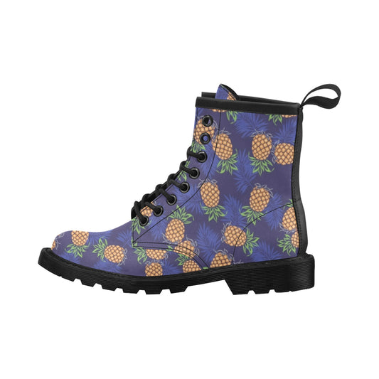 Pineapple Pattern Print Design PP02 Women's Boots