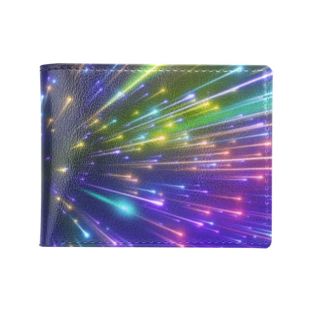 Celestial Rainbow Speed Light Men's ID Card Wallet
