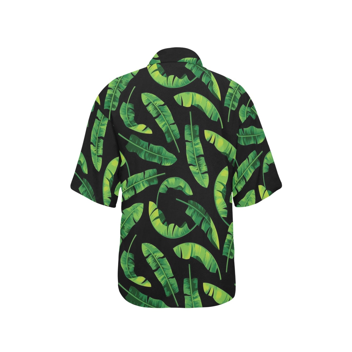 Banana Leaf Pattern Print Design BL02 Women's Hawaiian Shirt
