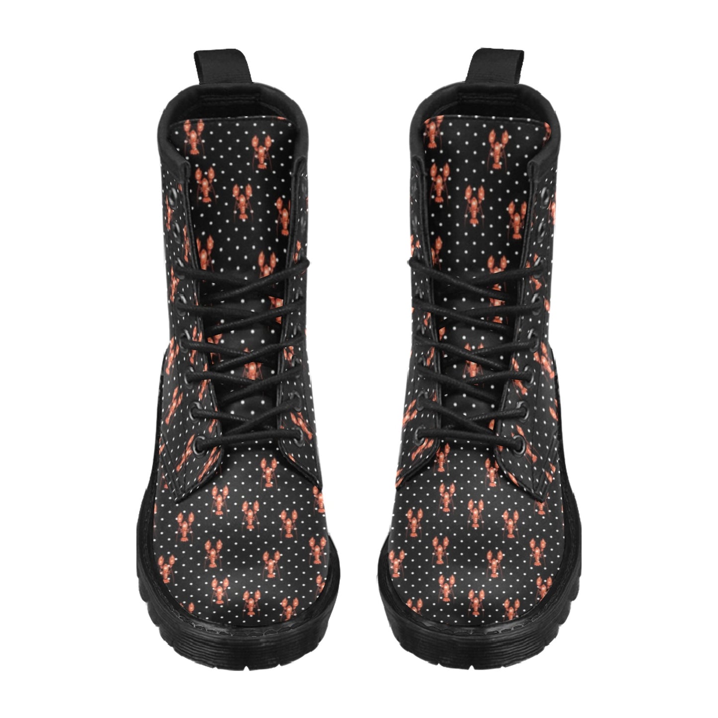 Lobster Print Design LKS401 Women's Boots