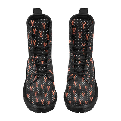 Lobster Print Design LKS401 Women's Boots