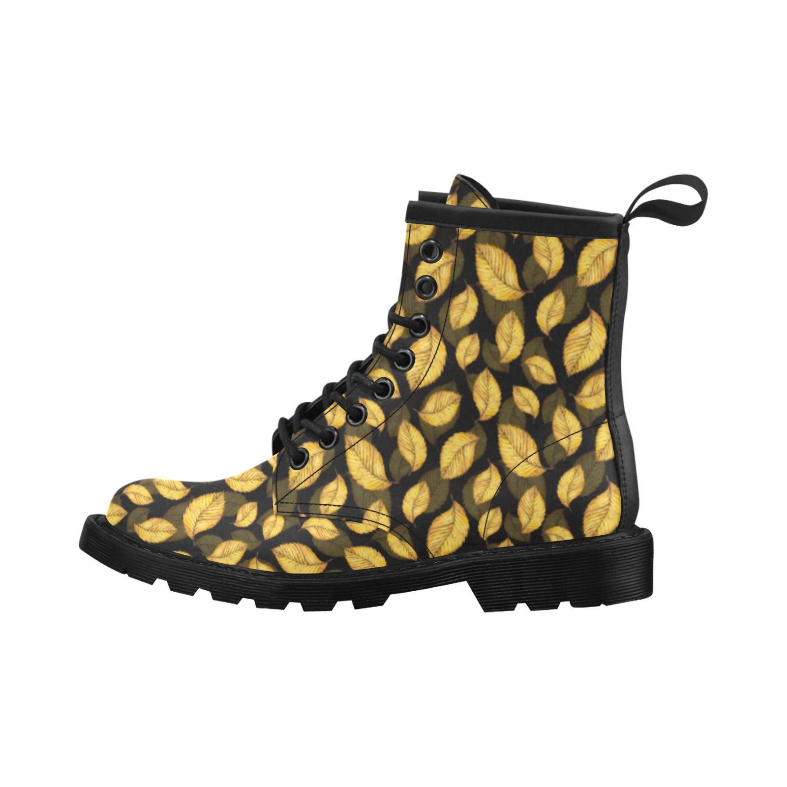 Elm Leave Summer Print Pattern Women's Boots