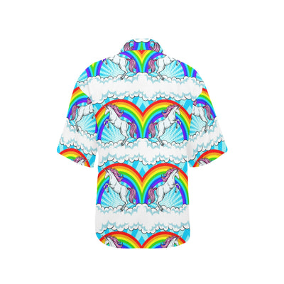 Unicorn Rainbow Women's Hawaiian Shirt