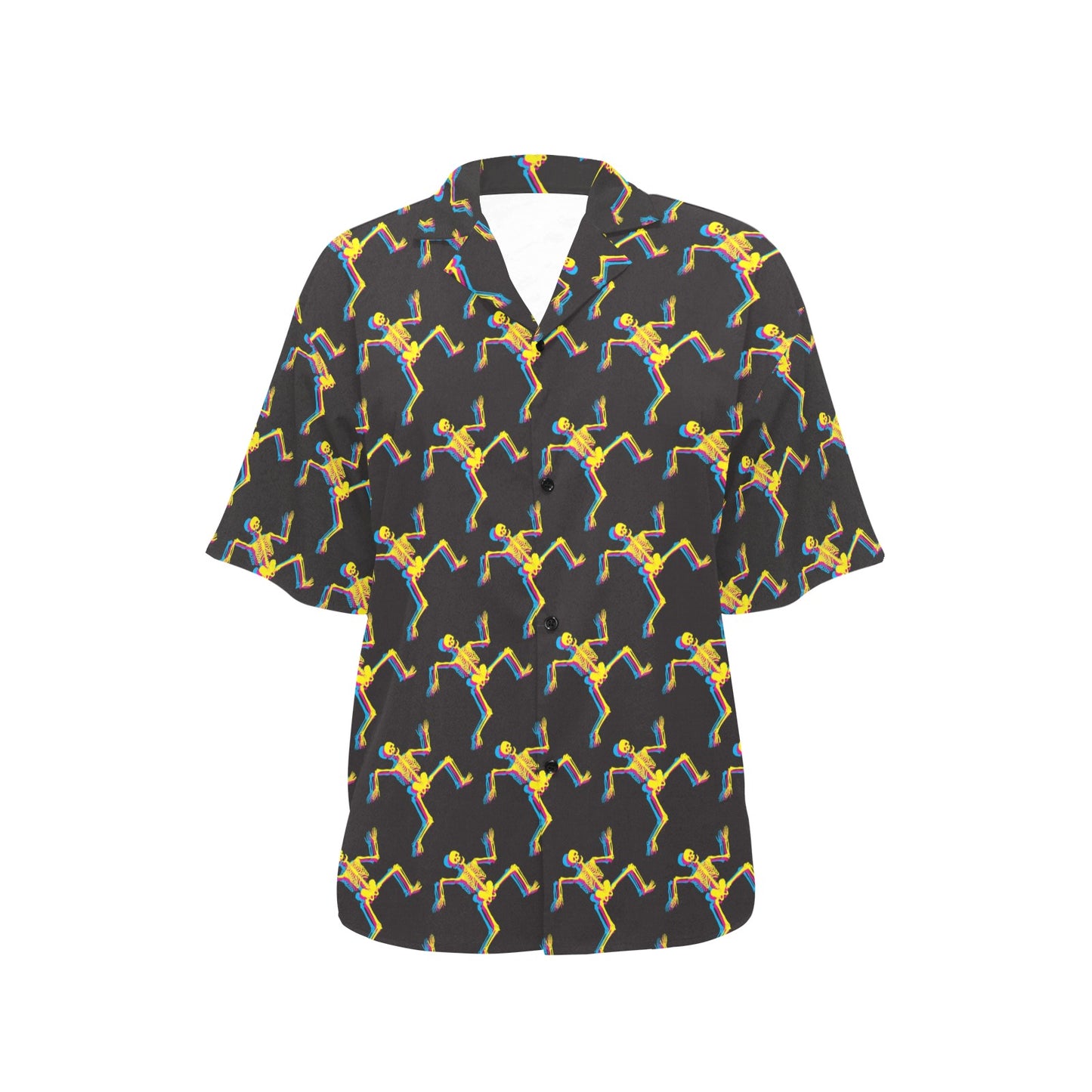 Skeleton Skeleton 3D Print Design LKS301 Women's Hawaiian Shirt
