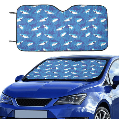 Shark Print Design LKS308 Car front Windshield Sun Shade