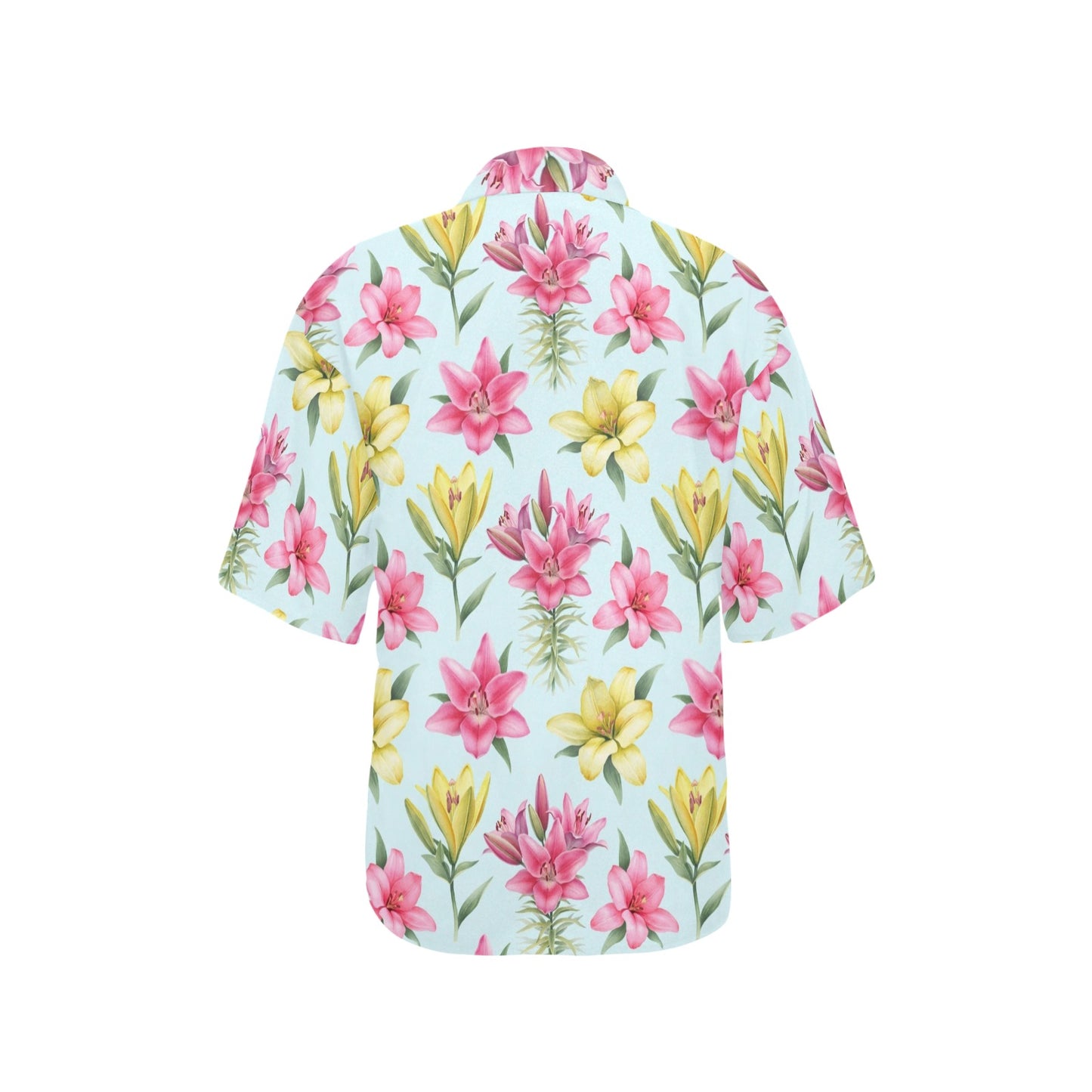 Lily Pattern Print Design LY010 Women's Hawaiian Shirt
