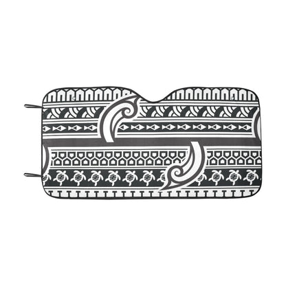 Samoan Style Print Design LKS305 Car front Windshield Sun Shade