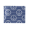 Anchor Stripe Pattern Men's ID Card Wallet