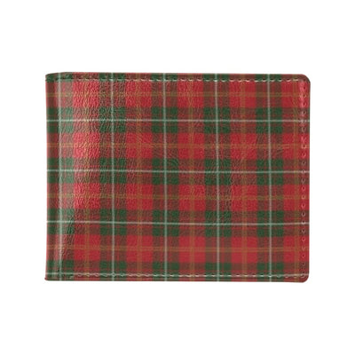 Holiday Tartan Plaid Pattern Men's ID Card Wallet