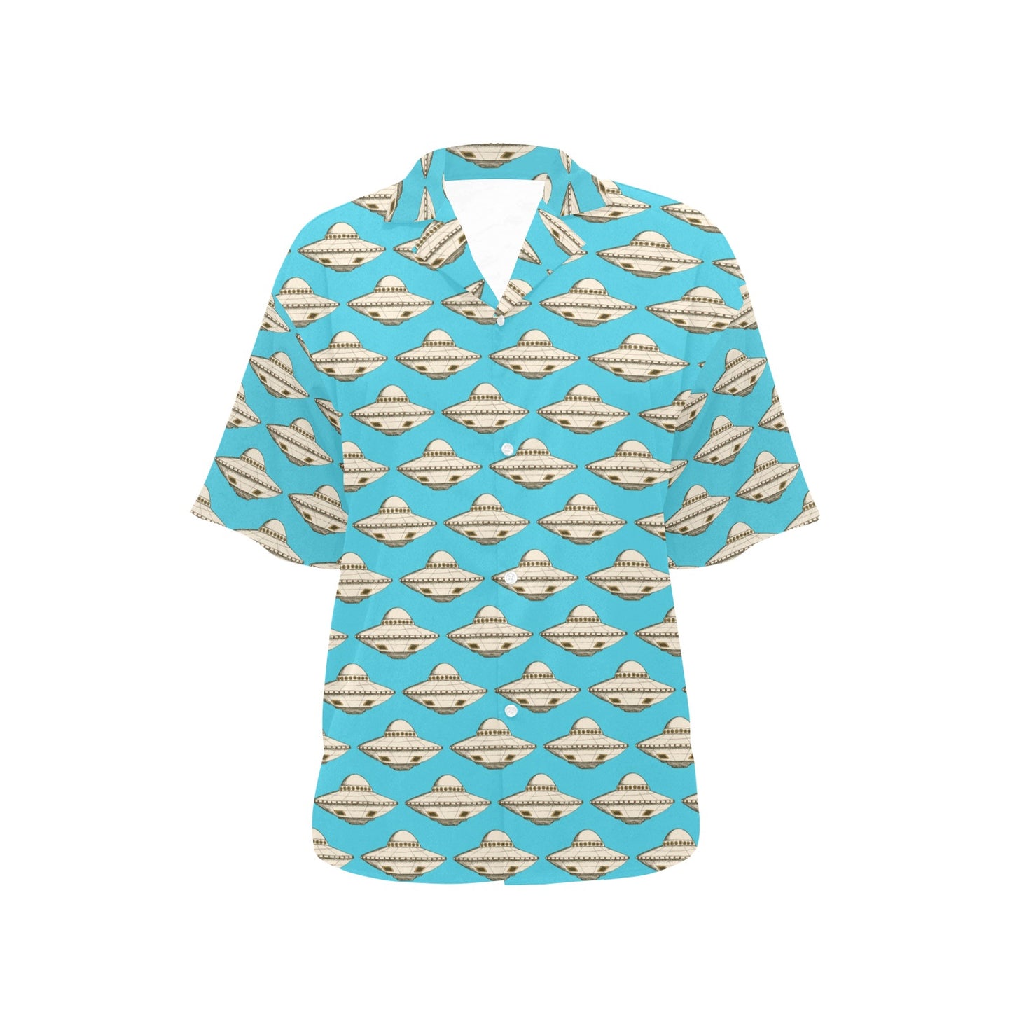 UFO Print Design LKS301 Women's Hawaiian Shirt