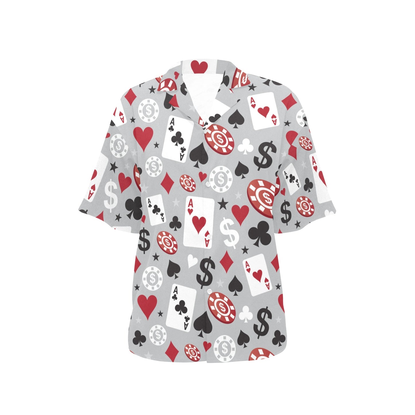 Casino Pattern Print Design 01 Women's Hawaiian Shirt