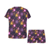 Firework Print Design LKS303 Women's Short Pajama Set