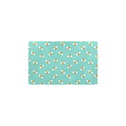 Bee Pattern Print Design 01 Kitchen Mat