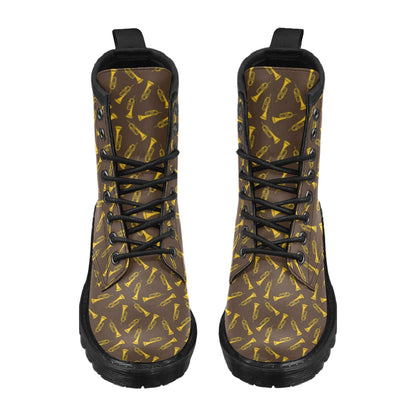 Trumpet Pattern Design Print Women's Boots