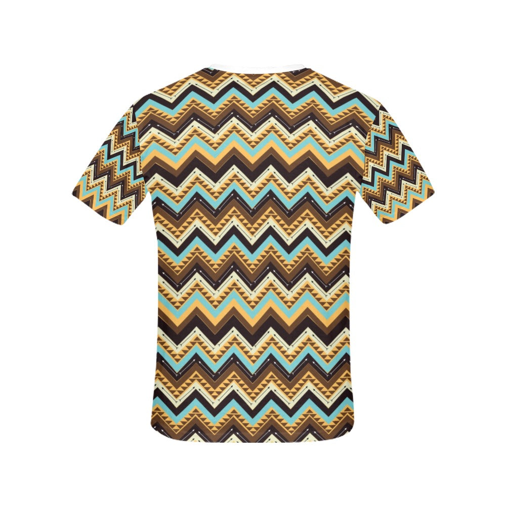 Southwest Pattern Print Design LKS301 Women's  T-shirt