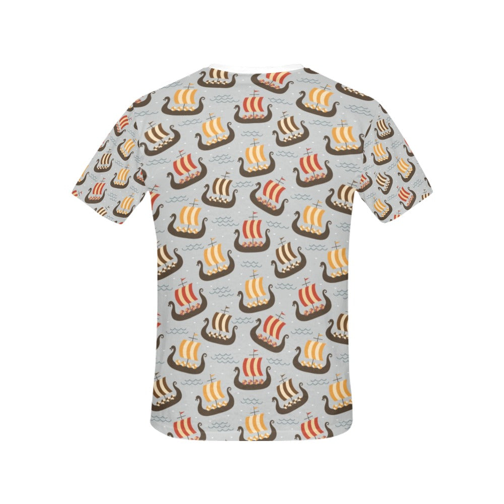 Vikings Print Design LKS308 Women's  T-shirt