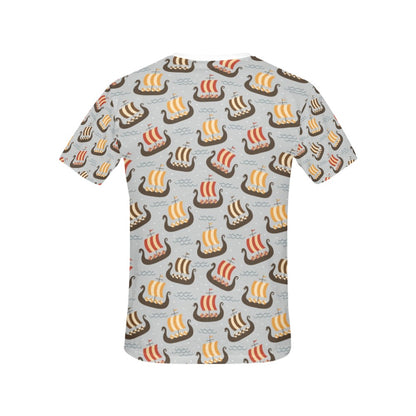 Vikings Print Design LKS308 Women's  T-shirt