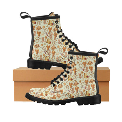 Western Cowboy Design Pattern Women's Boots