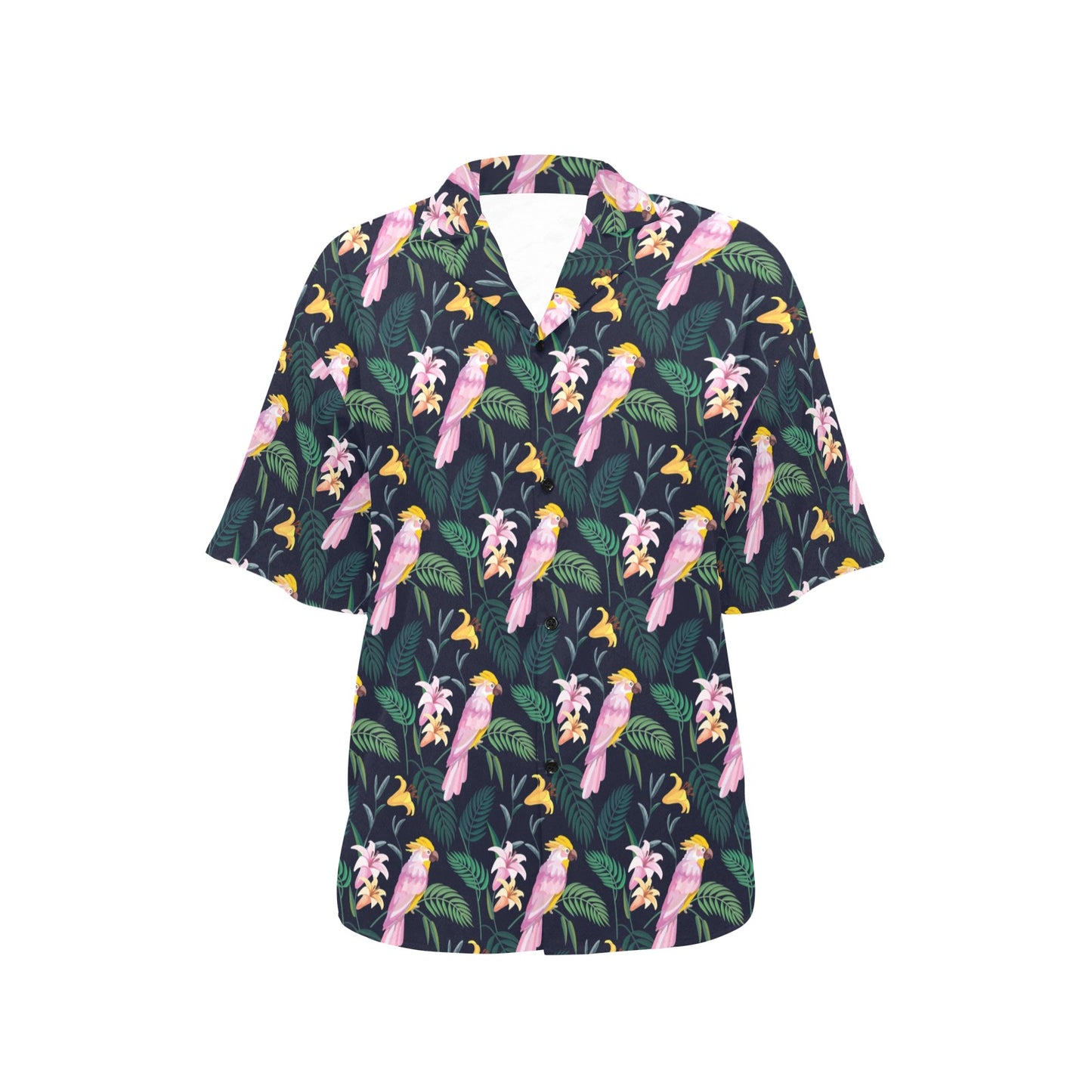 Cockatoo Pattern Print Design 03 Women's Hawaiian Shirt