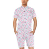 Cherry Blossom Pattern Print Design 01 Men's Romper