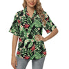 Bird Of Paradise Pattern Print Design BOP05 Women's Hawaiian Shirt