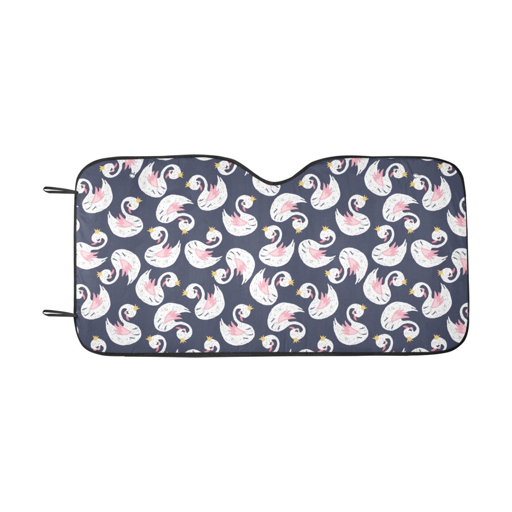 Swan Print Design LKS403 Car front Windshield Sun Shade
