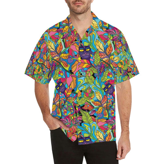 Trippy Print Design LKS301 Men's Hawaiian Shirt
