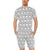 Bull Terrier Head Print Pattern Men's Romper