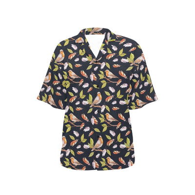 Birds Pattern Print Design 02 Women's Hawaiian Shirt