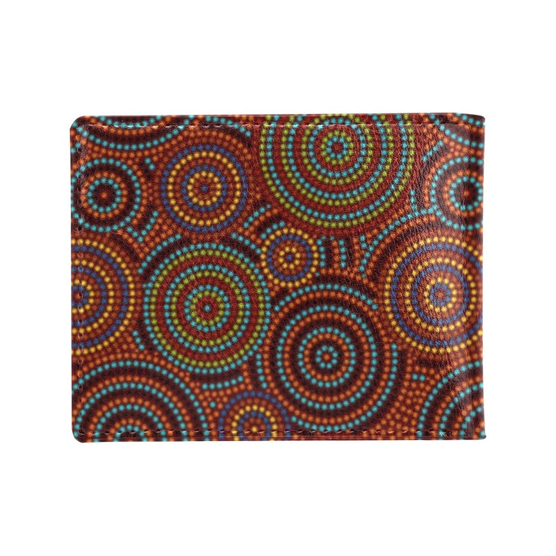 Aboriginal Print Design LKS403 Men's ID Card Wallet
