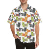Skye Terriers Print Design LKS301 Men's Hawaiian Shirt