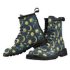 Gold Sun Moon Face Women's Boots