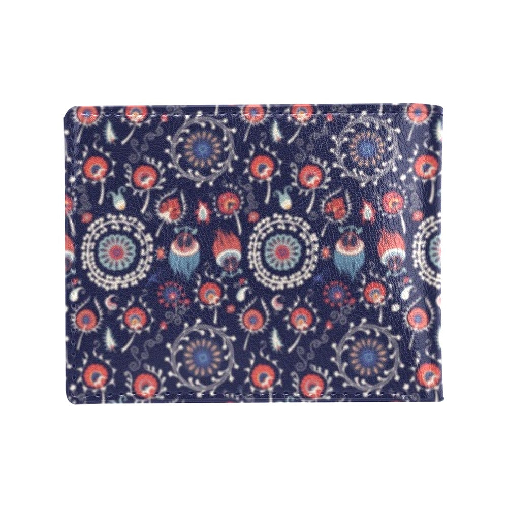 Suzani Print Design LKS305 Men's ID Card Wallet