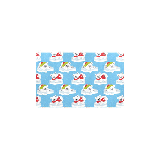 Polar Bear Pattern Print Design PB06 Kitchen Mat