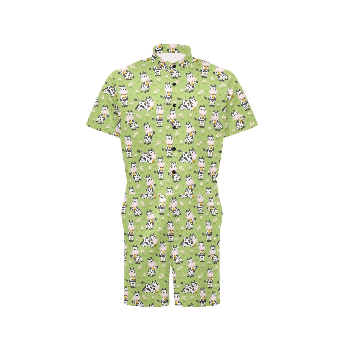 Cattle Print Design LKS401 Men's Romper