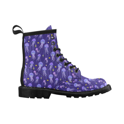 Jellyfish Style Print Women's Boots