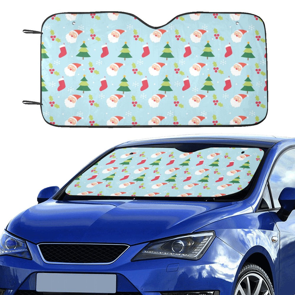 Santa Themed Print Design LKS301 Car front Windshield Sun Shade