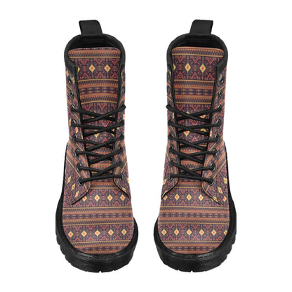 Southwest Ethnic Design Themed Print Women's Boots