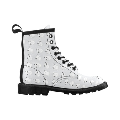 Bull Terrier hand draw Print Pattern Women's Boots