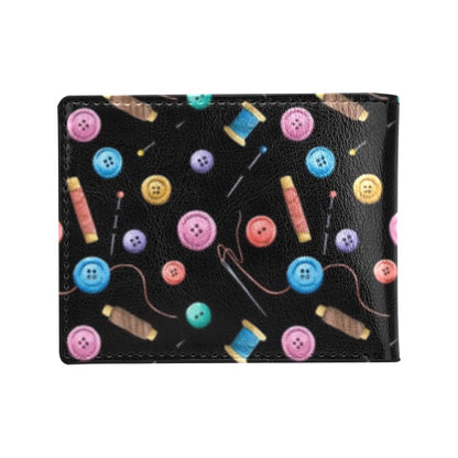 Sewing Print Design LKS309 Men's ID Card Wallet