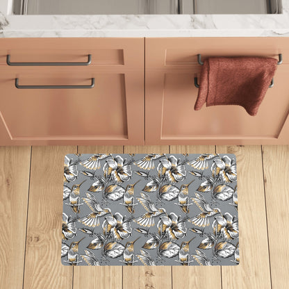 Hummingbird Pattern Print Design 02 Kitchen Mat