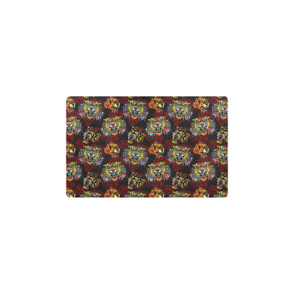 Tattoo Tiger Colorful Design Kitchen Mat