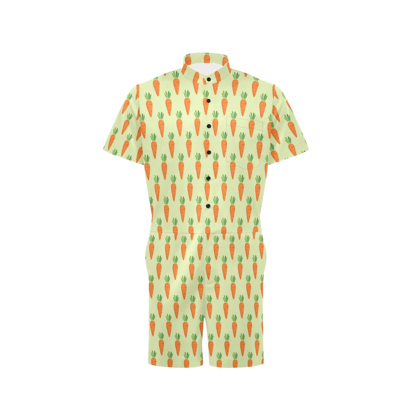 Carrot Pattern Print Design 02 Men's Romper